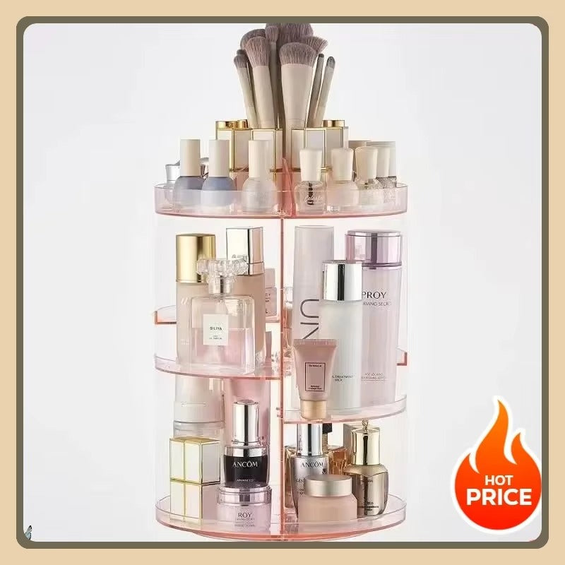 360° Rotating Makeup Organizer